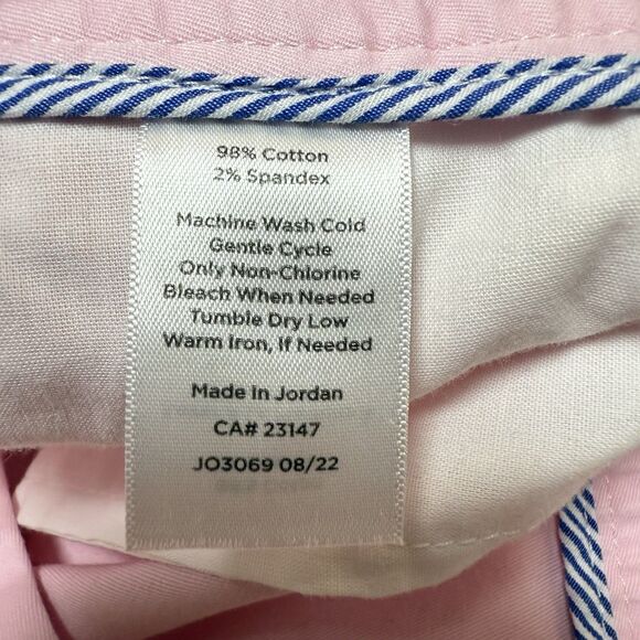 Talbots Pants Womens 8 Primrose Pink Relaxed Chino Tapered Leg Stretch Pockets - Picture 9 of 9
